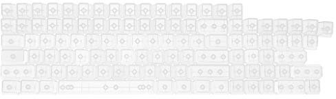 104 Tasten Transparent Weiß ABS Tastenkappen OEM für MX Switches Gaming Tastatur