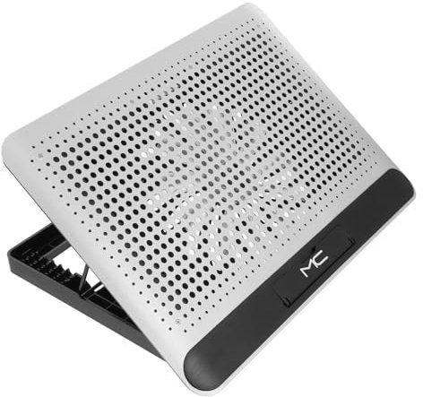 Angoily Aluminum Alloy Laptop Cooling Pad Gaming Laptop Cooler Mute Fan Portable Notebook Cooler Base