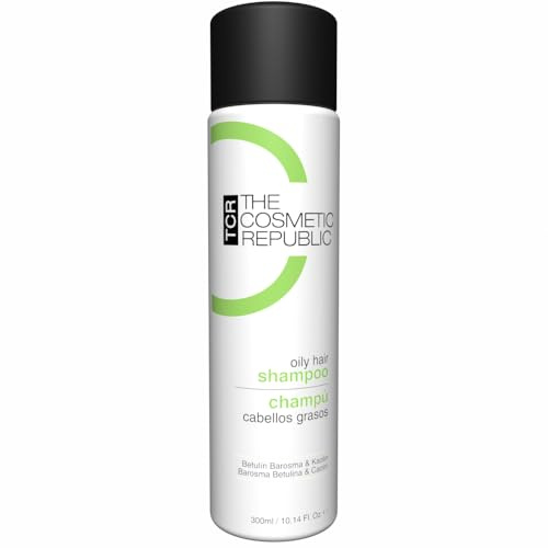 THE COSMETIC REPUBLIC - Champú Pelo Graso - Champú de Arcilla Natural sin Parabenos ni Siliconas - Gel Purificante para Cabello Graso y Fino con Vitamina B3-300ml (300 ml) (300 ml)