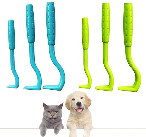 SSHUIKKAI 6er Set Zeckenzange für Hunde, Zeckenzange Mensch, Zeckenzange Hund, für Hund, Katze, Pferd & Menschen Alternative Zu Zeckenpinzette(Grün, Blau)