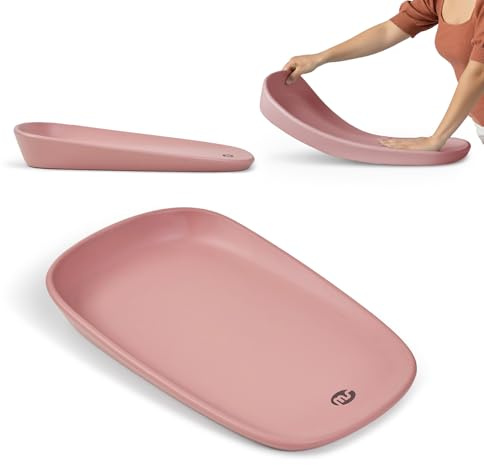 Ms BabyWorld FOAMY - Cambiador de Bebé Antideslizante EVA - Impermeable, Fácil de limpiar, Compacto para Viajes y Uso Diario | Desde 0m hasta 12 meses| 67x41x10 (Salmón)