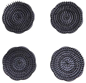 SOLUSTRE Kopfhaut Massagebürste Haar Shampoo Pinsel Mit Weichen Spitzen Zur Sanften Reinigung Und Kopfhautpflege Für Alle Haartypen 3.35X3.35X1.57 in 4 Stück
