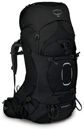 Osprey Aether Men's Backpack, 65L, Black, S/M