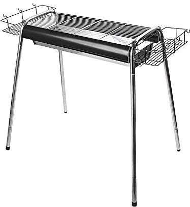 MYAOU Table de Camping Pliable en Plein air pour Barbecue au Charbon de Bois avec Rangement en Acier Inoxydable pour Barbecue et fumoir, léger