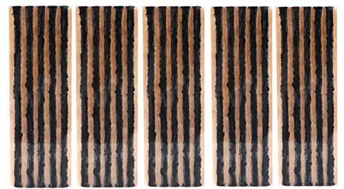 Reifenreparaturstopfen, Reifenpatch Kit Naturkautschukstreifen Pannenhilfe Universal für Autos Motorrad(schwarz)