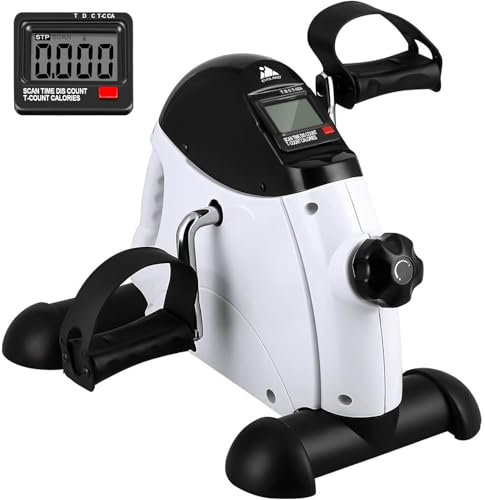 EVOLAND Rehabilitationstrainer Heimtrainer Mini Arm und Beintrainer Trainer Minibike mit LCD Display Hometrainer für Zuhause Büro
