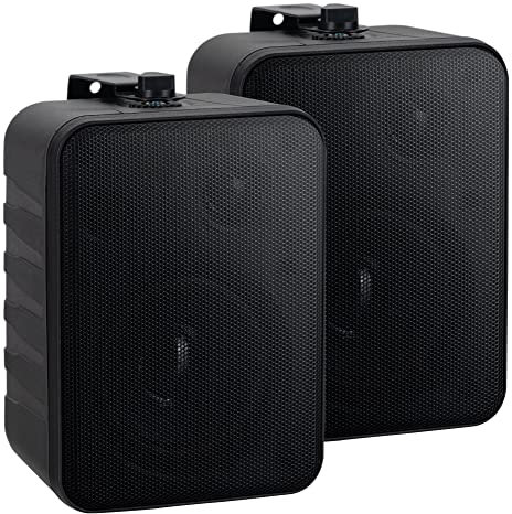 McGrey One Control BK MKIII Paire d'Enceintes - Enceintes Compactes pour Installation, Studio ou Usage HiFi - 10 Watts RMS - Woofer 4, Tweeter 0,5 - INCL. Support de Montage Mural - Noir