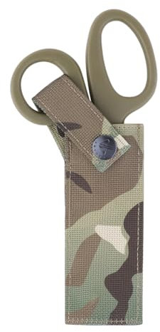 KRYDEX - Cesoie mediche tattiche da 19 cm e fodero tattico EMT a forbice MOLLE porta utensili manuali (MC Pouch + set di forbici)