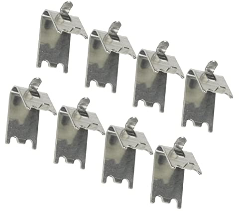 Homoyoyo Freezer Support Clips Refrigerator Clips Stainless Steel Shelf Clamps for Fridge Organizer Storage Replacement 8 Pieces Pack