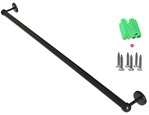 AthuAh Towel Ring, Towel Rail for Bathroom, Wall Mount Stainless Steel Hand Towel Holder Hanger Rail Organizer Rack Bar Bathroom Accessories,Black(SZ:60cm) (Color : Multi Colored, Size : 60cm)