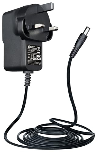 ANLINK 12V 1A/1000mA 3M Extra Long Power Supply Adapter, AC 100-240V to DC 12V 1A 12W Switching Adapter 5.5x2.1mm Wall Plug for LED Strip Lights,Surveillance Cameras,Router and More,UKCA Certified