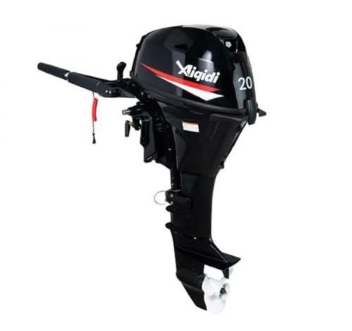 Aiqidi 5–60 hk bensinmotor, kraftfull 4-takts utombordsmotor, utombordsmotor för garanterad njutning i olika PS-modeller (långt skaft, 20 hk)