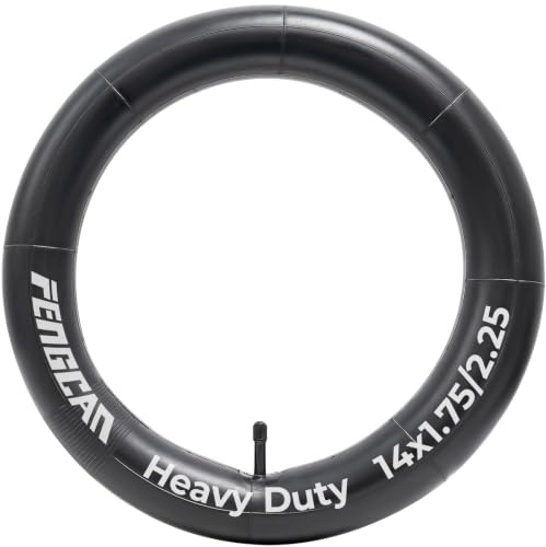 FengCan 14x1,75/2,25 Fahrradschlauch Verdickter, 14 Zoll Schlauch (Eine), 14x1,75 14x1,95 14x2,0 14x2,10 14x2,25 Fahrradschlauch AV32mm Schrader Ventil für 47/57-254 Reifen