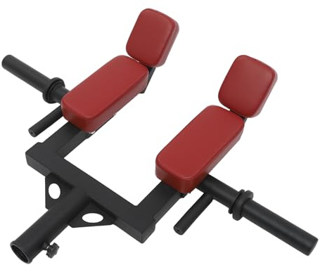 CHFUNE Landmine Griff für Olympische Langhantel, Landminenaufsatz, Linebacker Squat Aufsatz, Schulterpresse Landminenaufsatz, Krafttraining Anbaugeräte, Rot, Schwarz