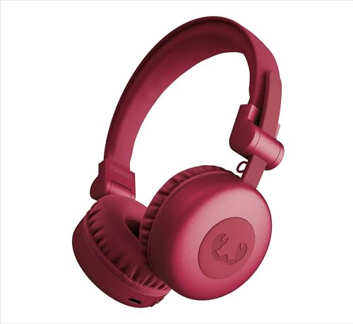 Fresh 'n Rebel Code Core, Casque Bluetooth sans Fil Supra-Aural, 30h D'Autonomie, avec Microphone et Assistant Vocal, Commandes de Volume et Boutons de Lecture/Pause, Pliable (Berry Red)