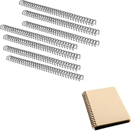 50 Pcs Binding Combs 34 Double Wire Binding Combs Spines Coil Wire Binding Spines Binding Machine Plastic Spiral Book 180 Sheets 19mm, 3: Pitch,