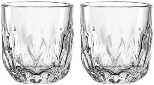 LEONARDO HOME GOCCE Espressoglas • 6 Stück • 6 Espressotassen • Espressoglas für Siebträger • Spülmaschinengeeignet • Tropfenstruktur • Transparent • Klares Design • 60 ml • 055181