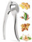 IPEA Spremiaglio in Acciaio Inox per Aglio, Zenzero, Peperoncino - Super Solido - Design Elegante - Spremi Aglio Professionale da Cucina per Spremere Noci e Alimenti - Frantoio - Semplice da Pulire