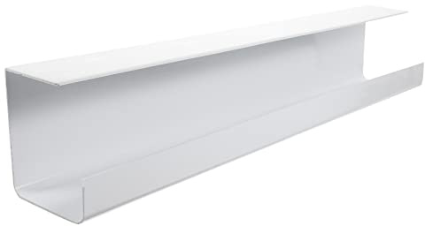 GALPADA Organizador de Cables Bajo Escritorio Bandeja de Gestión de Cables para Almacenamiento y para Oficina y Hogar Color Blanco Pequeño