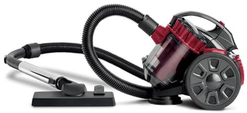 Bagless Cylinder Vacuum Cleaner with High Power Motor for Pet Hair, Large Dust Capacity, Long Power Cord, Advanced HEPA Filtration, Ideal for Home Floor and Tile Cleaning