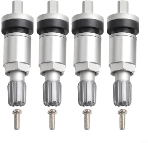 Besttoolifes TPMS - Sensor de presión de neumáticos para C-HR, Land For Cruiser - Paquete de 4 vástagos de válvula de metal