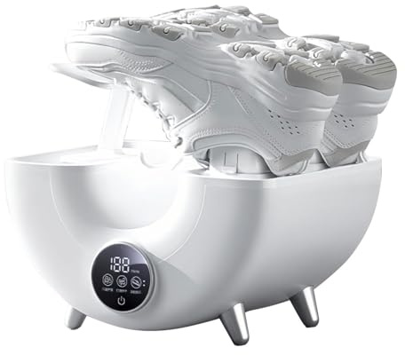 3-in-1 Smart Electric Shoe Dryer | Touchscreen with 3 Temperature Modes, 360° Air Circulation & Water Collection Box | Fast Daily Footwear Warmer