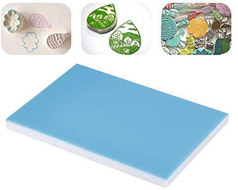 Stempel Schnitzblöcke, weiches einfaches schnitzen schnitzen Block Drucken Schnitzblock für die DIY Stempel, die Liebhaberei Fertigkeiten für Anfänger und Fachmann bilden(Blau Weiss)