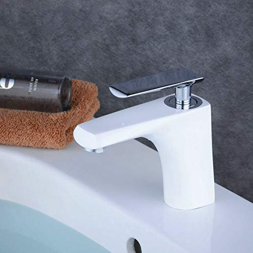 YHSGY Waschtischarmaturen Hardware Becken Wasserhahn Voll Kupfer Kalt Und Heiß Gemischt Einloch Becken Wasserhahn