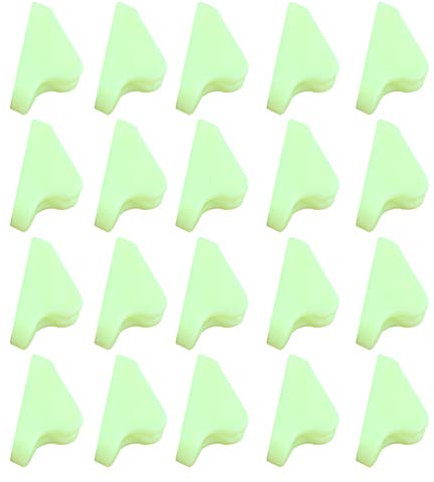 BESPORTBLE 40 STK Dreieckige Schnalle Windseilspanner Regenschirm Seilschnalle Zeltzubehör Fluoreszierende Zeltschnalle Windseilschnalle Dreieckige Seilschnalle Paracord-Schnalle Plastik Groß