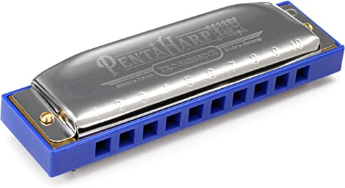 Hohner Mundharmonika Pentaharp Mundharmonika, D-Moll, Edelstahl (M21BX-DM)