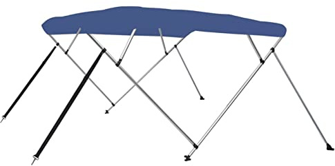 Toldo Bimini para Barco: Protección UV y Agua, Estructura de 4 Arcos, 200-213 cm Ancho, Marino