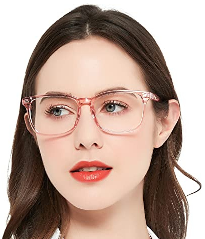 OCCI CHIARI Computer Reading Glasses Womens 2.0 Stylish Blue Light Blocking Readers 1.0 1.25 1.5 1.75 2.0 2.25 2.5 2.75 3.0 3.5 4.0 5.0 6.0 (Pink,2.0)
