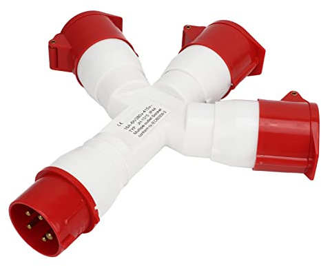 Enchufe Industrial de 5 Pines Enchufe Múltiple 380-415V Trifásico 16A Impermeable PA66 Shell Conector de Aviación, Aislamiento, Resistente Al Desgaste, Retardante de Llama para