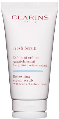 Clarins Fresh Scrub | Award-Winning | Refreshing, Cream-Gel Face Scrub With Natural Beads | Gently Exfoliates, Refreshes and Hydrates | Paraben-Free | SLS -Free | Mineral Oil Free | All Skin Types