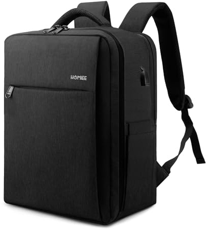 HOMIEE Mochila de Viaje 40x30x20 cm para Cabina, Equipaje de Mano Debajo del Asiento Aprobado para Wizz Air y EasyJet, Mochila Casual para Avión, Escuela o Día Tamaño Cabina 24L