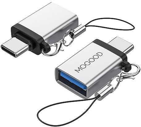 MOGOOD Adapter USB C auf USB 3.0, USB-C Stecker auf USB 3.0 Buchse Adapter, Thunderbolt 4/3 auf USB 3.0 Adapter für MacBook Pro, Air, Chromebook, Pixelbook, Microsoft Surface, Samsung Galaxy und mehr