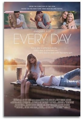 ZaMouss Filmposter Every Day, Leinwandposter, Wandkunst, Dekoration, Wohnzimmer, Schlafzimmer, Dekoration, Poster, 60 x 90 cm, ungerahmter Stil