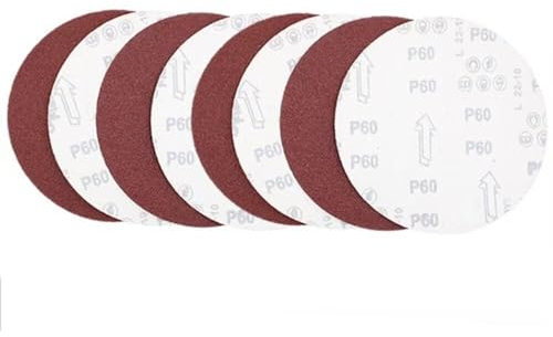 Single Grit Set 10Pcs 8 Inch 200mm Sanding Discs Round Sandpaper Grit 80 Hook & Loop Sandsheet for Abrasive Drill Polish and Grinder Rotary Tools