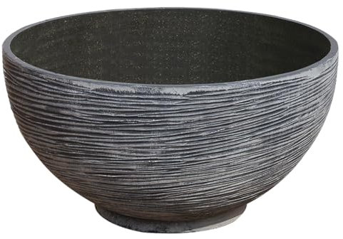 Ciotola fontana per esterni, fioriera per piante da esterno, squisita ciotola da giardino, vaso per piante acquatiche in resina, vaso unico per piante grasse paesaggistiche per amici, tavolo da