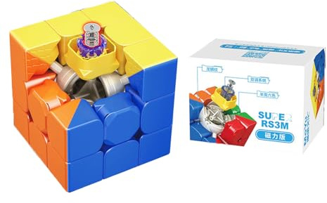 Zauberwürfel MOYU Super RS3M 2022 3X3 Zauberwürfel 3x3 Speed ​​Cube Glatt und Leicht Verstellbar Professionelles Würfelpuzzle Spielzeug für Würfelliebhaber (Super-1)