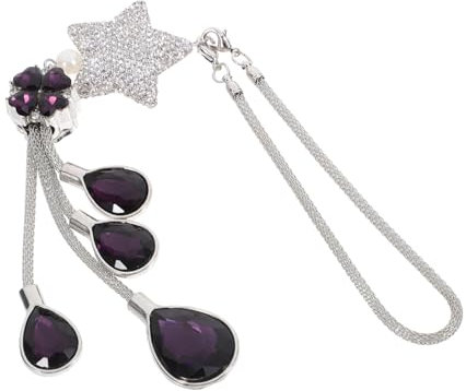 OUNONA Car Hanging Pendant Mit Funkelnden Kristallen Auto Rückspiegel Dekoration Tiefem Mit Eleganten Designs Hochwertiger Metallanhänger Für Stilvolle Autoinnenräume