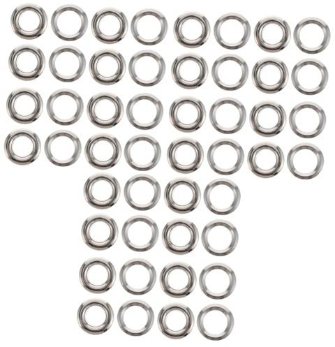 Cabilock 3 Sätze Vorhangknopfloch Ösenvorhang Mit Großen Löchern Gardinenringe Mit Ösen Tülle Öse Ösenvorhangringe Abdeckring Vorhangösen Gardinenstangen Ringe Messing Silver 100 Stück * 3