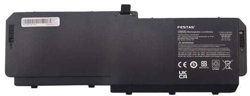 FESTAS AM06XL AMO6XL Batterie Compatible avec HP ZBook 17 G5 Series， | ZBook 17 G6 Series AM06095XL-PL HSTNN-IB8G HSN-Q12C L07350-1C1 L07044-855 Ordinateur PC Portable