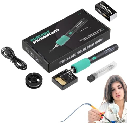 Cordless Soldering Iron, Portable Soldering Iron - USB Soldering Iron, Adjustable Wireless Soldering Tool, Smart Soldering Pen, Portable Welding Tools for Home Repair, Work