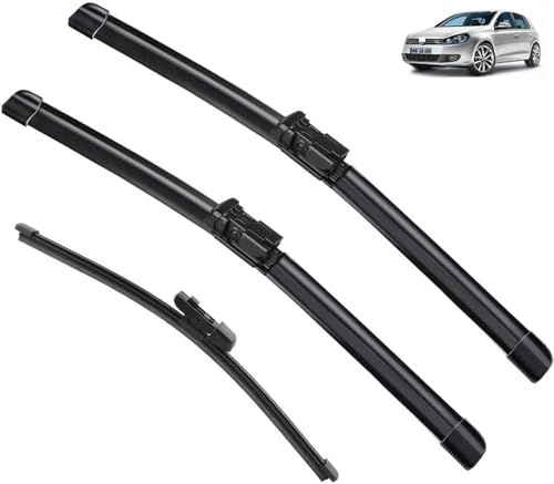 TANGTX Scheibenwischer Set für VW Golf 6 Golf6 MK6 VI 2009-2012 5K, Wischer Vorne Hinten Wischer Set Windschutz Fenster Bürsten Scheibenwischern