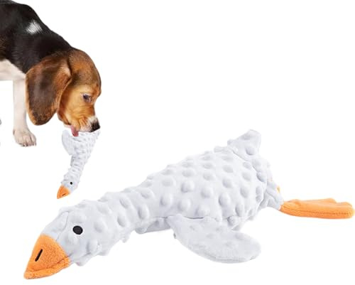 Quietschendes Plüsch-Hundespielzeug - Quietschendes Hundespielzeug - interaktiv hundleksak - interaktiv plüsch-Quietschspielzeug Mit Knisterpapier Und Leckerli-Versteck Weiches Lustiges Kauspielzeug