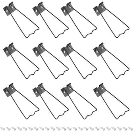 PATIKIL 3.39 Supporto A Cavalletto, 12 Set Supporto Posteriore A Cavalletto Per Cornici Foto In Metallo Con Viti Per Materiali Cornici Artistiche Display Dipinti, Nero