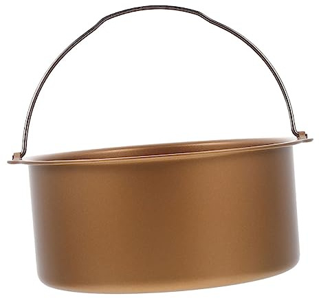POPETPOP Moule à Gâteau Rond Pour Friteuse à Air Ustensile De Cuisine Avec Poignée Plat Pour Cuisson Antiadhésif Et Facile à Nettoyer
