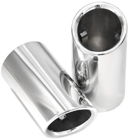 Tail Throat 4 PCS Car Exhaust Tip Trim Exhaust Cover For BMW For X5 G05 X6 G06 X7 G07 Tailpipe Nozzle Muffler Tip Car End Pipe(Silver 4 PCS)