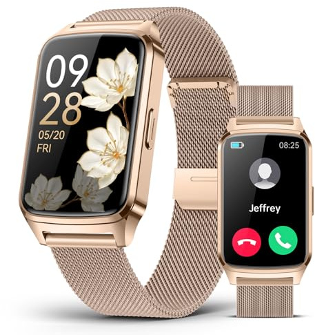 Orologio fitness tracker per donne e uomini, contapassi, compatibile con iPhone Android, impermeabile IP68, tracker di attività con monitoraggio delle calorie e del sonno, oltre 110 modalità sportive